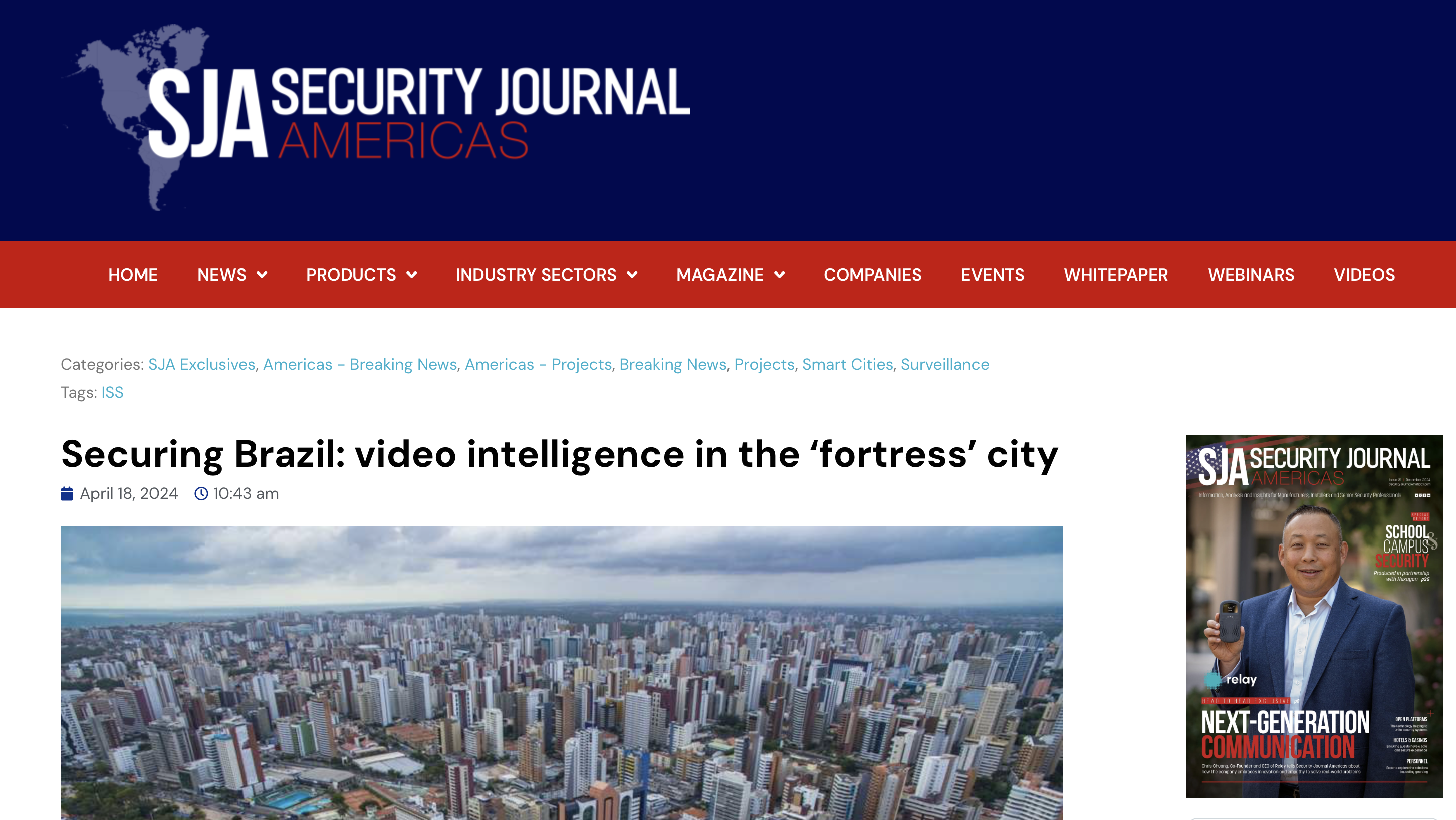 Securing Brazil: Video Intelligence in the ‘Fortress” City